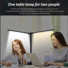 img 2 attached to 💡 Adjustable LED Desk Lamp with Double Swing-Arm Design – Ideal for Home, Reading, Offices, Bedrooms, and Dormitories