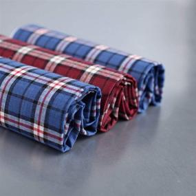 img 1 attached to 🧣 Shopstyle Men's Accessories - YEA0106 Cotton Handkerchiefs in a Beautiful Shop