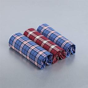 img 2 attached to 🧣 Shopstyle Men's Accessories - YEA0106 Cotton Handkerchiefs in a Beautiful Shop