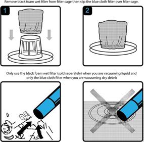 img 1 attached to 🔍 Вакмастер Тканевый Фильтр (от 4 до 16 галлонов), 3 шт., VRC5: Оптимальная Эффективность Фильтрации для Вашего Пылесоса Вакмастер.