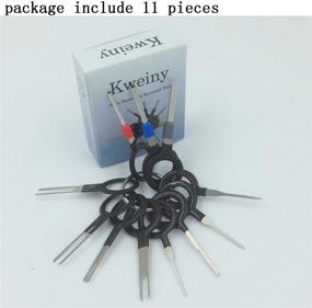 img 3 attached to 🔌 kweiny Auto Terminals Removal Key Tool Set - Simplify Car Electrical Wiring Crimp Connector Extractor, 11-Piece Kit