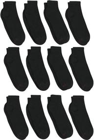 img 4 attached to 🧦 Tall Black Ankle Socks by Hanes
