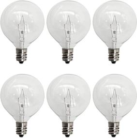 img 4 attached to G50 Wax Warmer Bulbs - Scentsy Light Bulbs, 25W - Ideal for Scentsy Warmers, G16.5 Globe E12 Incandescent Candelabra Base Clear Light Bulbs - Perfect for Candle Wax Warmer, Extended Lifespan - Pack of 6