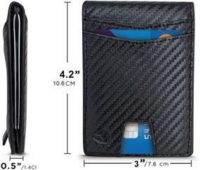 img 1 attached to 👜 Minimalist Leather Men's Accessories: Blocking Inside Pocket Wallets, Card Cases & Money Organizers