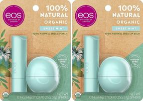 img 3 attached to 🌿 eos Sweet Mint USDA Organic Lip Balm - Nourishing Lip Care for Dry Lips - 100% Natural, Gluten-Free, Long-Lasting Hydration - 2 Pack