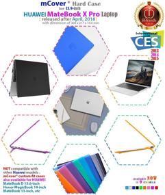 img 3 attached to 💼 HW-MateBook-XPro14 Blue mCover Hard Shell Case for 2018 Huawei MateBook X Pro Series Laptop