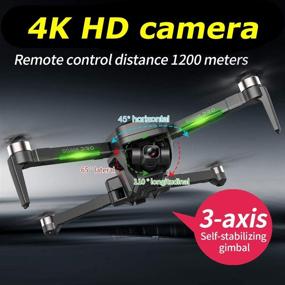 img 3 attached to 🚁 AIROKA Beast SG906 Pro 2: Professional Quadcopter with 4K Camera, GPS, and Three-Axis Self-Stabilizing Gimbal