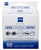 zeiss pre moistened cleaning wipes 5 inches vision care and eyeglasses care logo