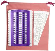 🧵 efficient thread storage solution: ireaydo floss organizer with bag for embroidery and cross stitch (purple, 30 positions) logo