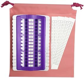 img 4 attached to 🧵 Efficient Thread Storage Solution: iReaydo Floss Organizer with Bag for Embroidery and Cross Stitch (Purple, 30 Positions)