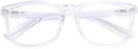 img 3 attached to FEISEDY Vintage Reading Blue Light Blocking Glasses: 👓 Stylish Eye Protection for Women and Men - B2519