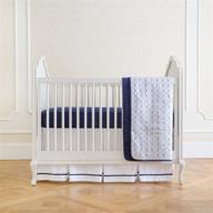 shop the summer 4-piece classic bedding set: nautical navy with adjustable crib skirt logo