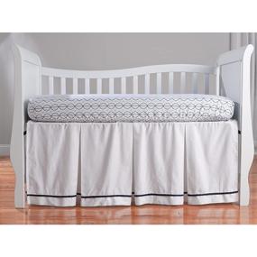 img 3 attached to Shop the Summer 4-Piece Classic Bedding Set: Nautical Navy with Adjustable Crib Skirt