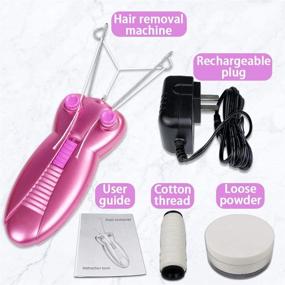 img 1 attached to 🌸 EC VISION Electric Women Facial Hair Remover: Pink Epilator Trimmer for Effective Hair Shaving & Threading