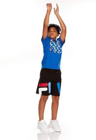 img 1 attached to Fila Navy Fleece Shorts: Must-Have Boys' Clothing for Ultimate Comfort