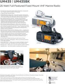 img 2 attached to 🚤 Uniden UM435: Advanced Fixed Mount VHF Marine Radio with Waterproof Submersibility & Powerful Wattage