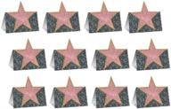🌟 multicolored beistle star place cards, 4¼-inch logo