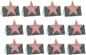 img 1 attached to 🌟 Multicolored Beistle Star Place Cards, 4¼-Inch