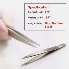 img 2 attached to 🔍 Seki Edge SS 514 Pointed Stainless Steel Tweezer for Enhanced Precision