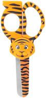 🐯 wild ones paws tiger kids safety scissors - 5" blunt blades for safe and fun crafting logo