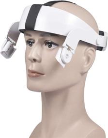 img 1 attached to White Shuaiyin Head Strap for Oculus Quest 2 - VR Headband with Adjustable Halo Strap, Ergonomic Design, and Pressure Reduction