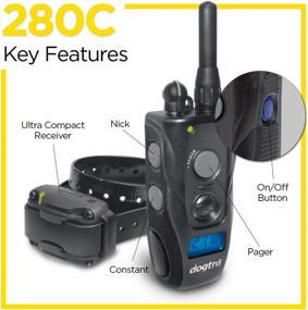 img 3 attached to Waterproof Dogtra 280C: 127-Level Remote Training E-Collar with LCD Screen, Precise Control up to ½-Mile for Dogs