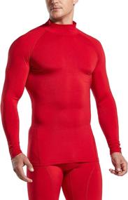 img 1 attached to 🏋️ ATHLIO Men's Thermal Long Sleeve Compression Shirts: 1, 2 or 3 Pack - Ultimate Winter Base Layer for Active Running & Winter Sports