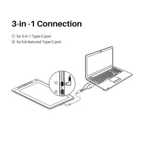 img 1 attached to HUION Cable， Compatible Kamvas ，CB05A