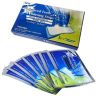 advanced teeth whitening strips: gentle & effective for sensitive teeth, professional stain removal, 7 treatment 14 strips (7 pairs) logo
