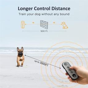 img 2 attached to 🐶 PATPET Dog Training Collar - 3 Safe Training Modes, Rechargeable & Waterproof - Remote Shock Collar for Dogs, 3000Ft Control - Ideal for Small Dogs (8-120 lbs) - Bark Collar with Remote