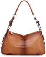 👜 винтажные женские сумки-хобо с верхним ручкой - мягкие кожаные плечевые сумки kattee, подлинные и стильные логотип