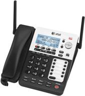 📞 at&t sb67138 dect 6.0 телефон/система автоответчика - 4 линии со стационарным и беспроводным трубками. логотип