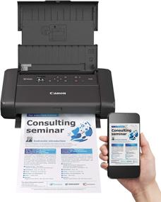 img 1 attached to 🖨️ Canon Pixma TR150 Wireless Mobile Printer: Airprint & Cloud Compatibility - Black Edition