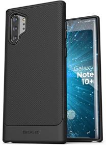 img 1 attached to 📱 Encased Galaxy Note 10 Plus Belt Clip Case - Slim Armor Holster (Black)