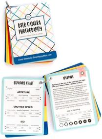 img 2 attached to 📸 Plastic Quick Reference Photography Cards for Canon, Nikon, and Sony DSLR Cameras: DSLR Cheat Sheet Cards for Camera Settings, Exposure & Manual Mode (Bright)