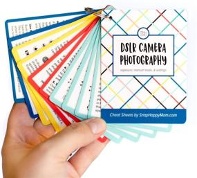 img 3 attached to 📸 Plastic Quick Reference Photography Cards for Canon, Nikon, and Sony DSLR Cameras: DSLR Cheat Sheet Cards for Camera Settings, Exposure & Manual Mode (Bright)