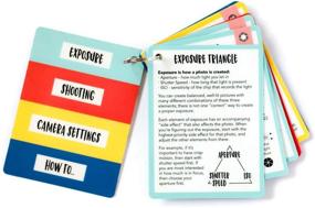 img 1 attached to 📸 Plastic Quick Reference Photography Cards for Canon, Nikon, and Sony DSLR Cameras: DSLR Cheat Sheet Cards for Camera Settings, Exposure & Manual Mode (Bright)