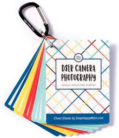img 4 attached to 📸 Plastic Quick Reference Photography Cards for Canon, Nikon, and Sony DSLR Cameras: DSLR Cheat Sheet Cards for Camera Settings, Exposure & Manual Mode (Bright)