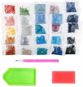 img 1 attached to Набор для алмазной вышивки "Yomiie Full Drill Diamond Painting Kit - Я люблю тебя до Луны и обратно Письмо Арт, декоративное рукоделие с бриллиантами - 12x16 дюймов