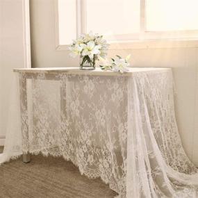 img 4 attached to 🥳 B COOL Classic Tablecloth with Embroidered Reception