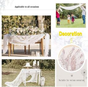 img 1 attached to 🥳 B COOL Classic Tablecloth with Embroidered Reception