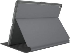 img 4 attached to 📱 Speck Products Balance Folio Case and Stand for Apple iPad Mini 4 - Stormy Grey/Charcoal Grey