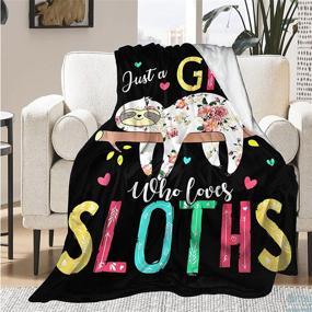 img 3 attached to 🦥 Sloth Lover's Rainbow Microfiber Quilted Blanket for Kids - Ideal for Air Conditioning, Sofa, Couch, Car, Chair, Living Room, Bedroom (Measurements: 50"x40" or 127cm x 102cm)