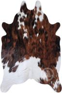 🐄 sunshine cowhides mini cowhide rug tricolor 90 x 60 cm: authentic pieles del sol logo