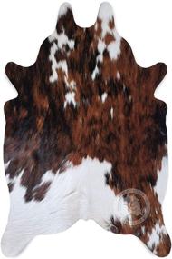 img 4 attached to 🐄 Sunshine Cowhides Mini Cowhide Rug Tricolor 90 x 60 cm: Authentic Pieles del Sol