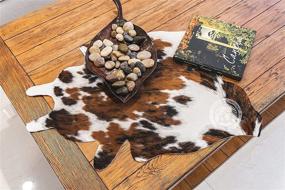 img 3 attached to 🐄 Sunshine Cowhides Mini Cowhide Rug Tricolor 90 x 60 cm: Authentic Pieles del Sol