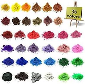 img 1 attached to 💄 36 Pigmented Mica Powder Set: Ideal for Soap Making, Bath Bombs & Makeup Dye