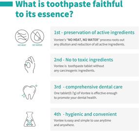 img 1 attached to Vontee Premium Spearmint Toothpaste Tablets - 🪥 Reduce Morning Breath, Eco-Friendly, Travel-Friendly Toothpaste Bits, 30 Tablets