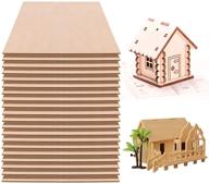 🔨 fabbay 20 pieces basswood sheets – thin craft wood board for diy projects – unfinished plywood for model building – ideal for wooden plate, house, aircraft, ship, boat, and school crafts (12 x 8 x 1/16 inches) logo