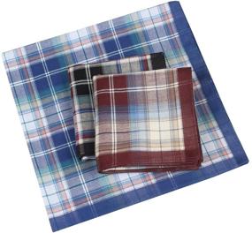 img 2 attached to COCOUSM Styles Classic Striped Handkerchiefs